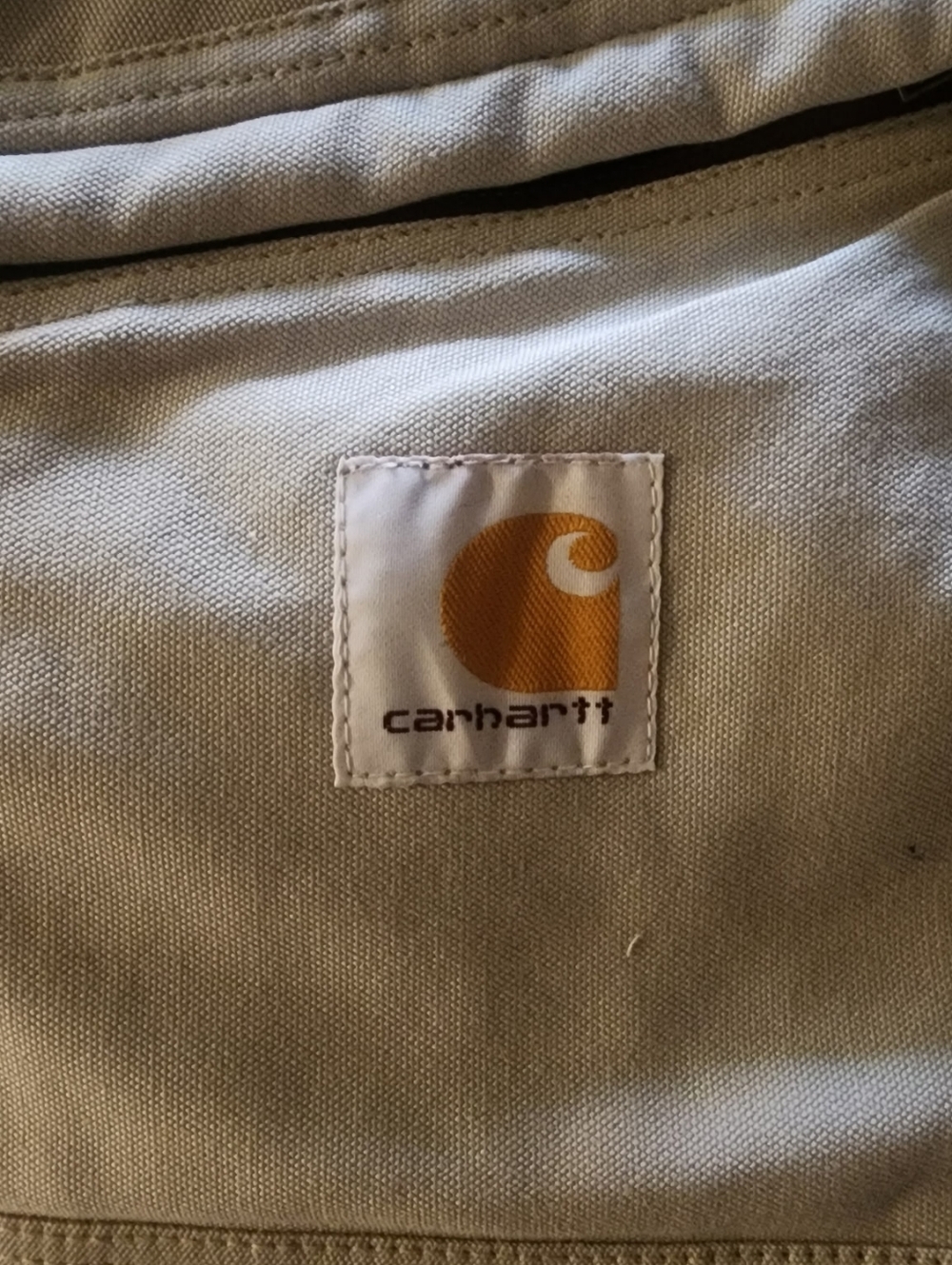 Carhartt Khaki Jacket with Brown Corduroy Collar and NY Yankees Logo BRAND NEW - Picture 4 of 6